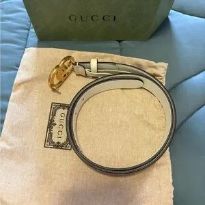 Gucci | Accessories | Gucci Mens Gray And Gold Signature  display picture 3